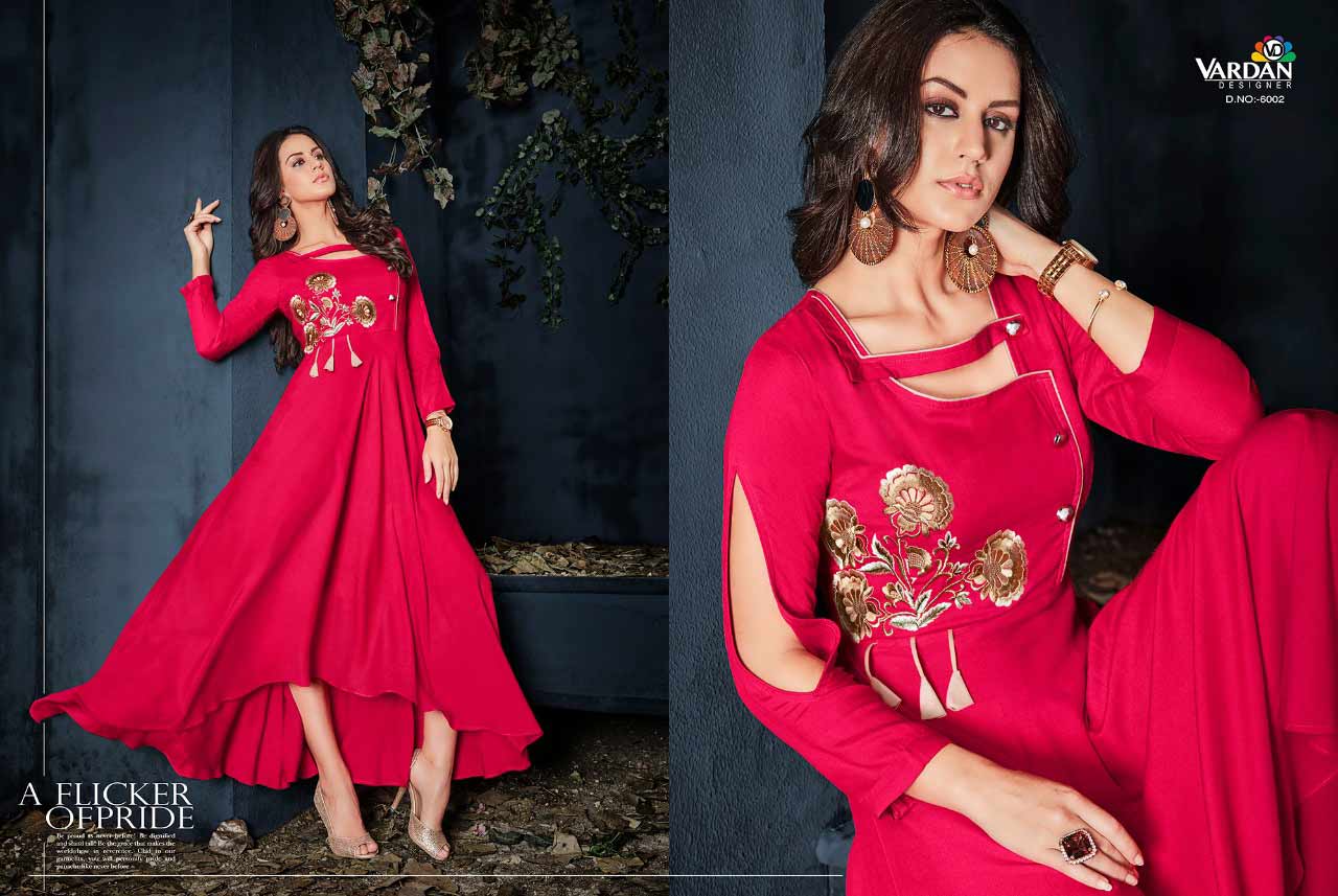 Gulnaz Vol-1 Vardan Designer Long Kurta Gulnaz Vol-1 Vardan Designer Long Kurta